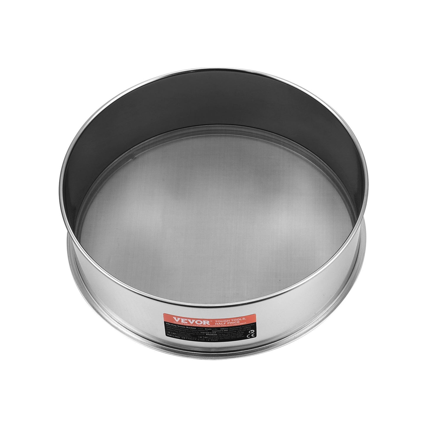Mehlsieb, feinmaschig, Edelstahl, 40 Mesh, Mehlsieb zum Backen von Kuchen