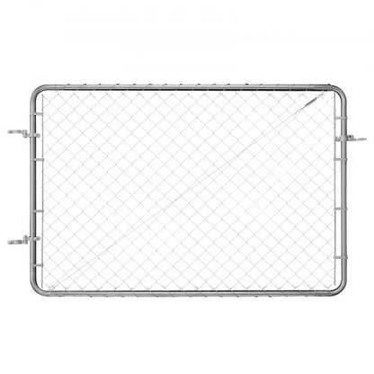 Chain Link Fence Gate Fits 2.2-6ft x 6ft Garden Gate Posts Not Included | EU