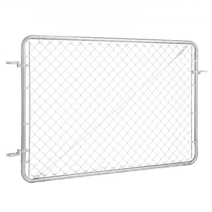 Chain Link Fence Gate Fits 2.2-6ft x 6ft Garden Gate Posts Not Included | EU