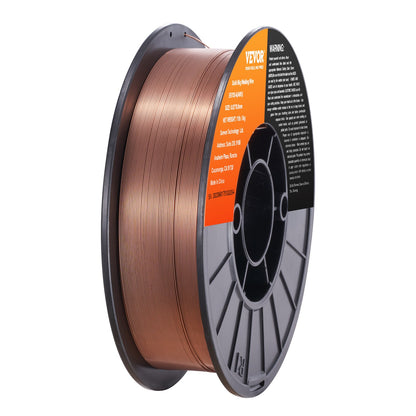 Solid MIG welding wire, ER70S-6 0.030-inch 11LBS with low spatter and high levels of deoxidizer for gas welding in all positions
