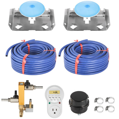 Pond Aerator Lake Pond Aeration Kit 3/4 HP m/ 2x 3048 cm Rör 2x 20 cm Diffusers