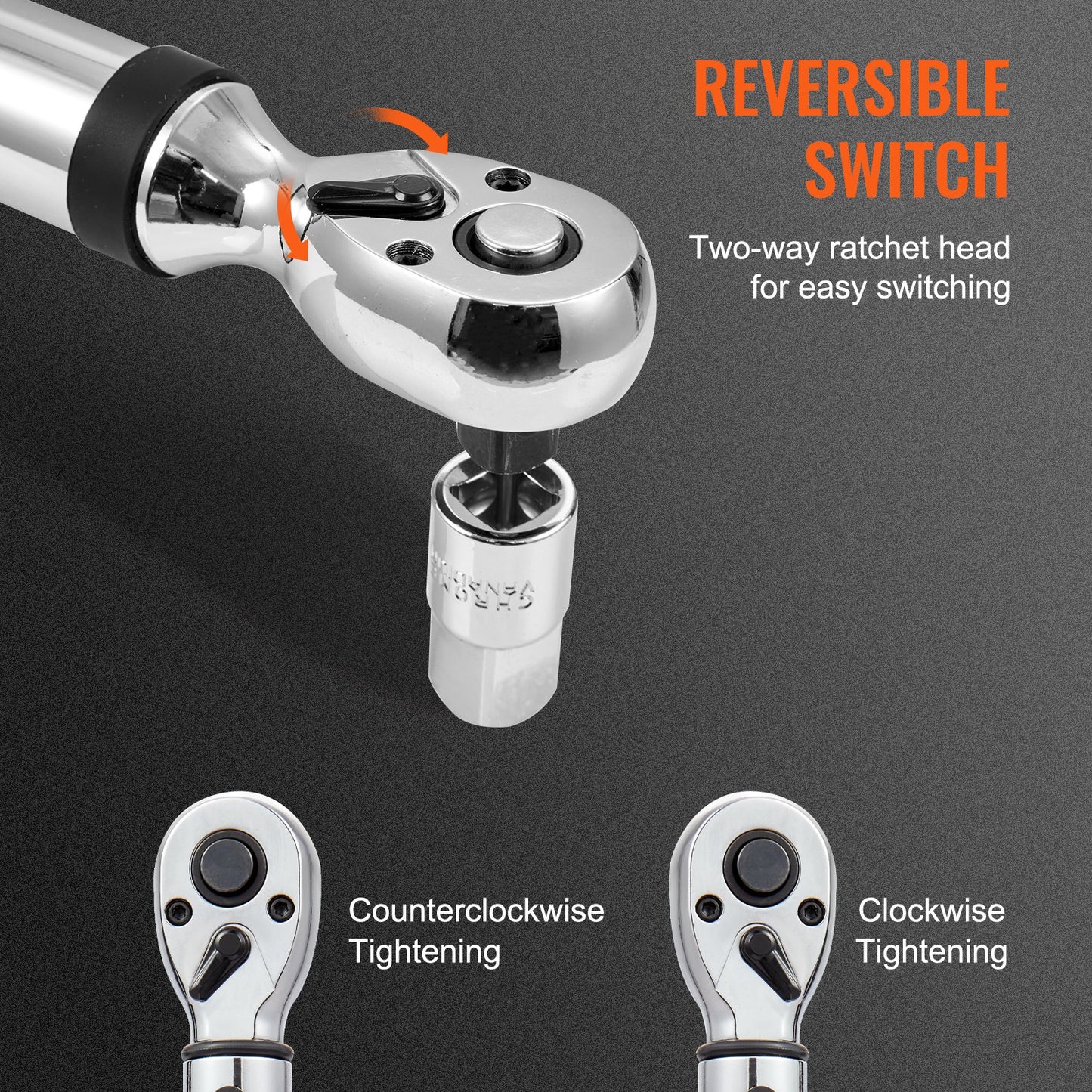 Digital momentnyckel, 3/8" driven elektronisk momentnyckel, momentnyckelsats 3,7-37ft.lb/5-50n.m vridmomentområde Noggrann till ±2 %, 3-läges justerbar momentnyckelset med LED-summerkalibrering