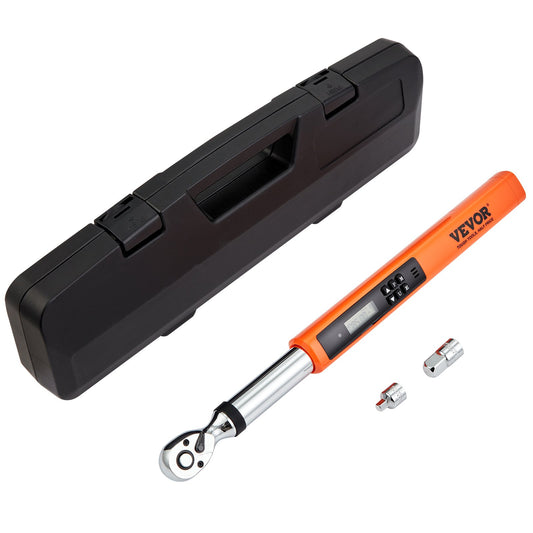 Digital momentnyckel, 3/8" driven elektronisk momentnyckel, momentnyckelsats 3,7-37ft.lb/5-50n.m vridmomentområde Noggrann till ±2 %, 3-läges justerbar momentnyckelset med LED-summerkalibrering
