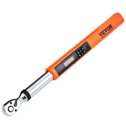 Digital momentnyckel, 3/8" driven elektronisk momentnyckel, momentnyckelsats 3,7-37ft.lb/5-50n.m vridmomentområde Noggrann till ±2 %, 3-läges justerbar momentnyckelset med LED-summerkalibrering
