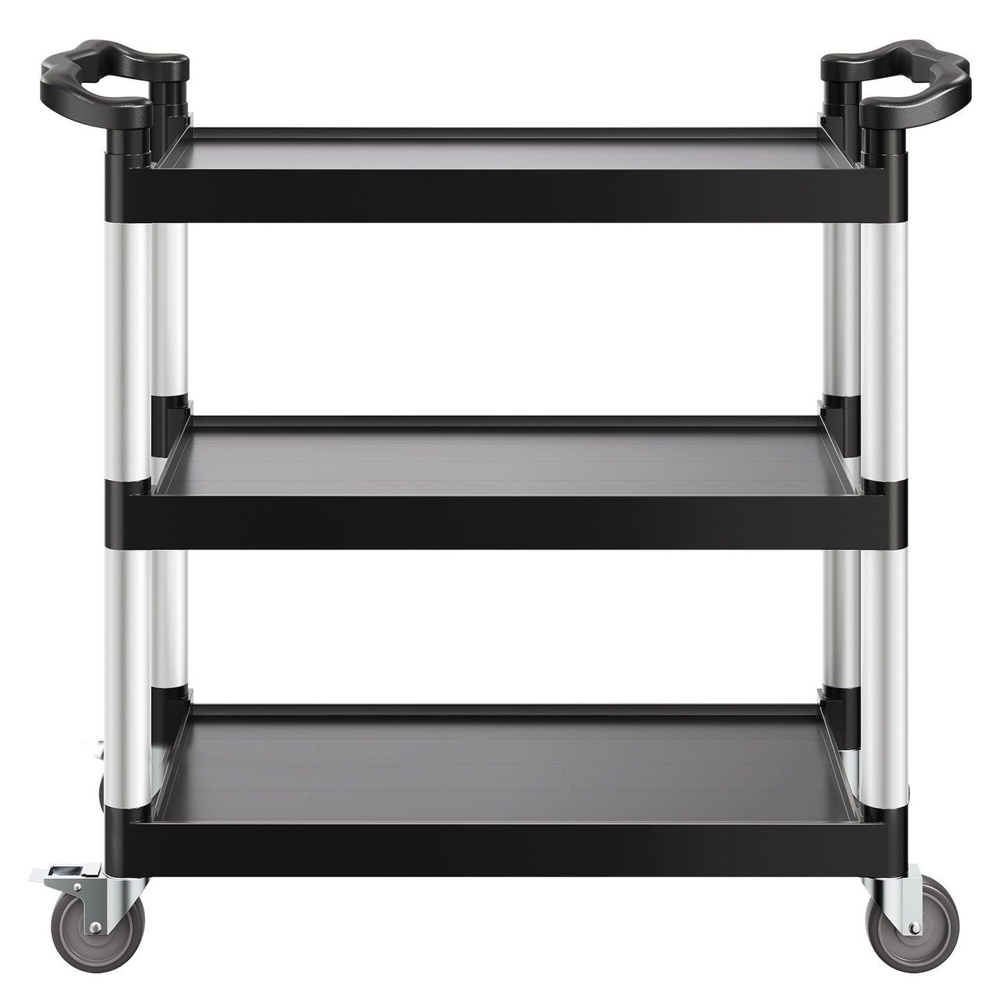 Heavy Duty Utility Cart 500 lbs Kapacitet 3-lagers servicevagn med hjul