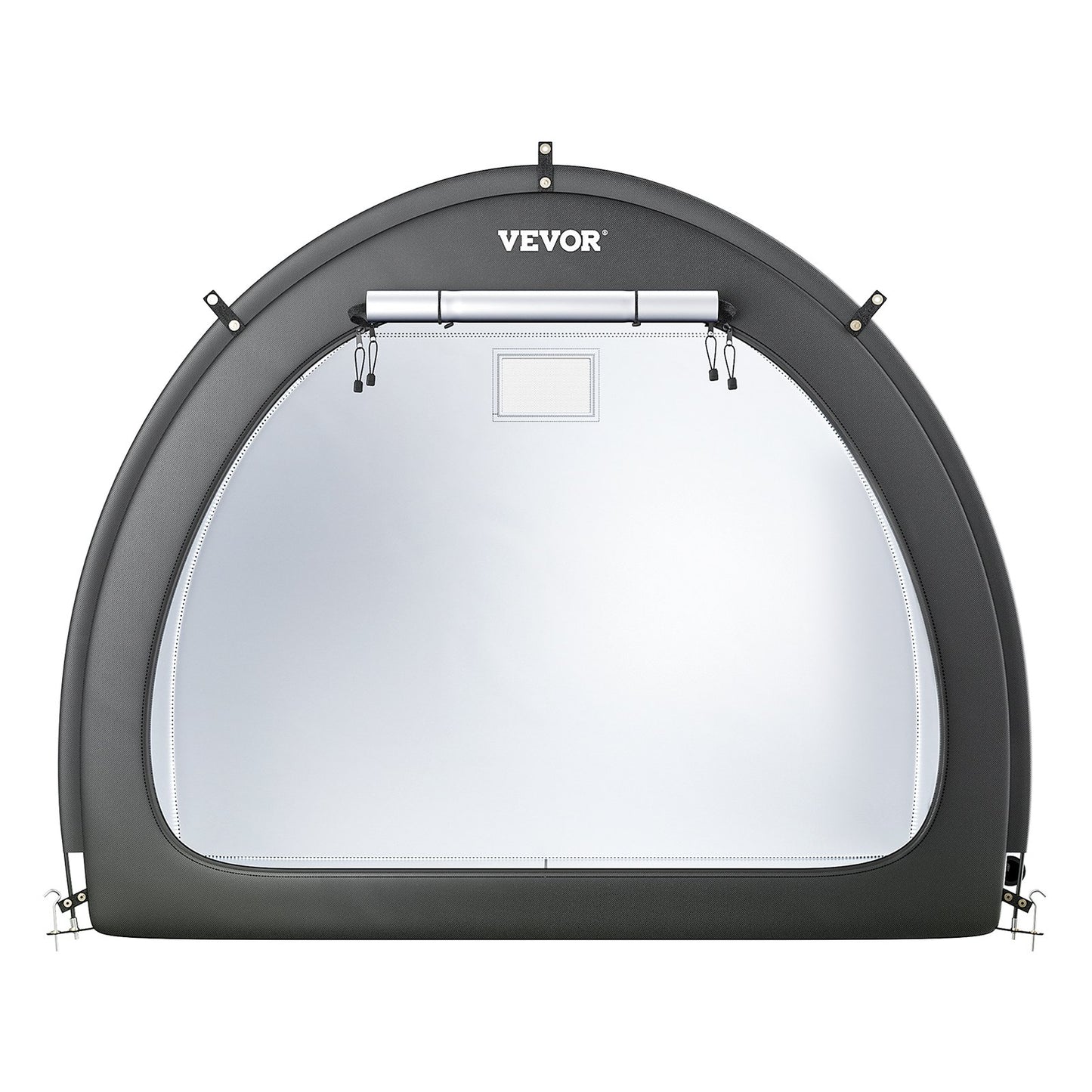 Outdoor bike storage tent Fan-shaped bike tent with two doors for 4 to 5 bikes