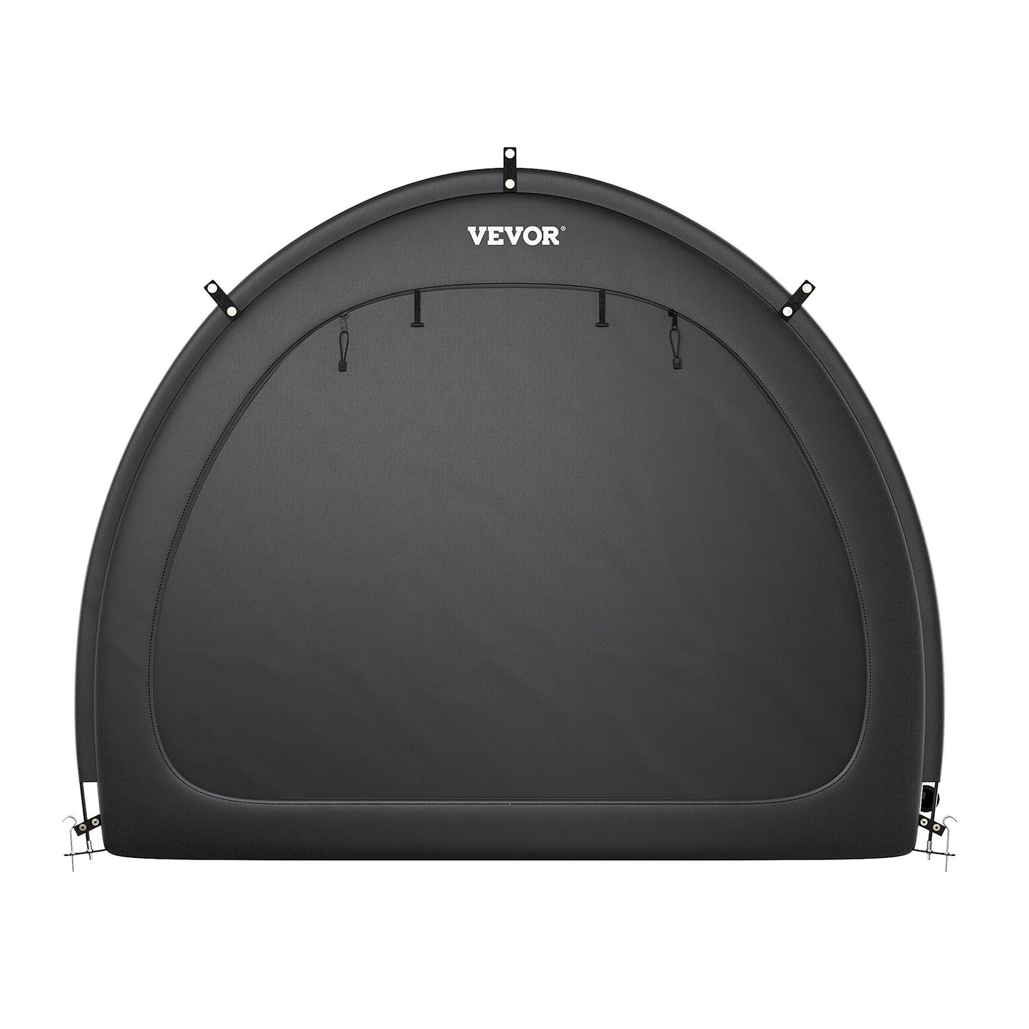 Outdoor bike storage tent Fan-shaped bike tent with two doors for 4 to 5 bikes