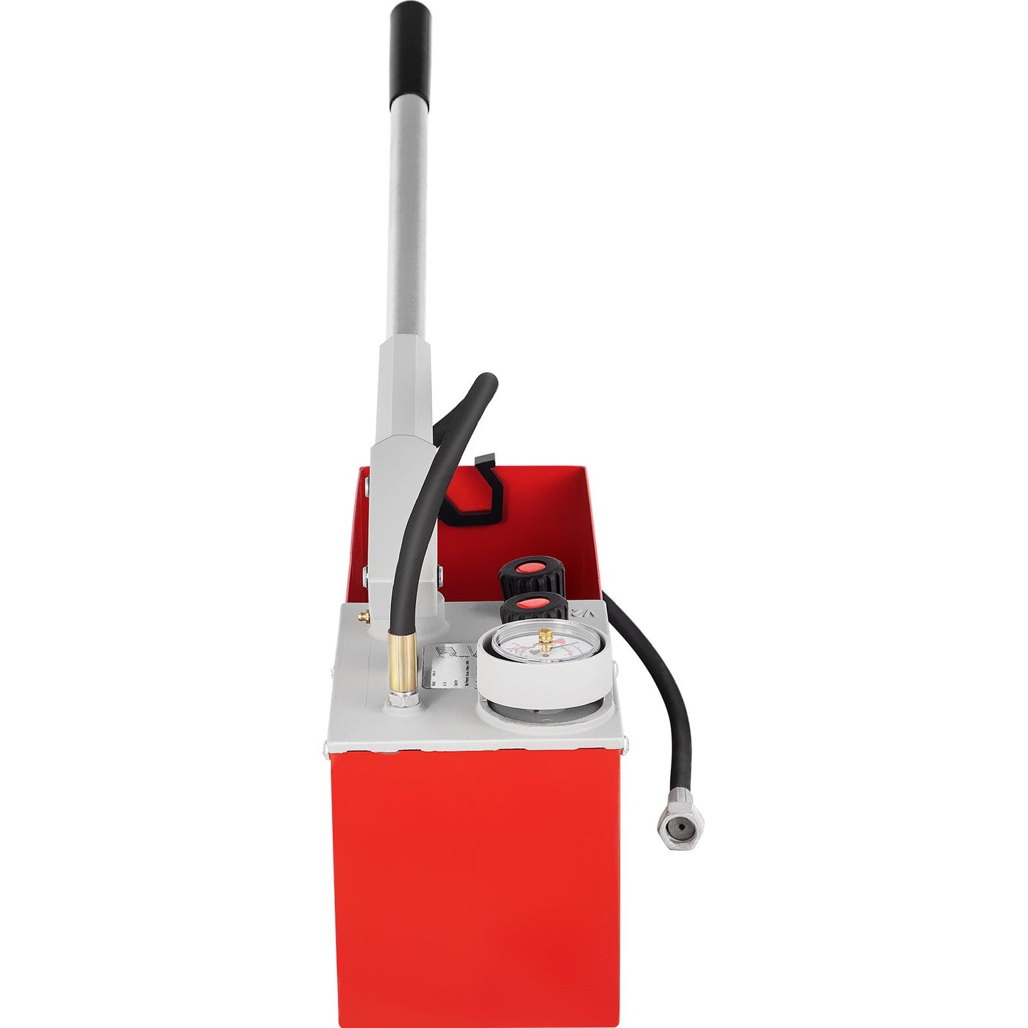 Hydrostatisk trycktestpump, test upp till 60 bar/860 psi, 3,2 gallon tank, hydraulisk manuell vattentryckstestsats med tre-enhetsmätare och R 1/2"-anslutning för provning av rörledningsvätsketryck