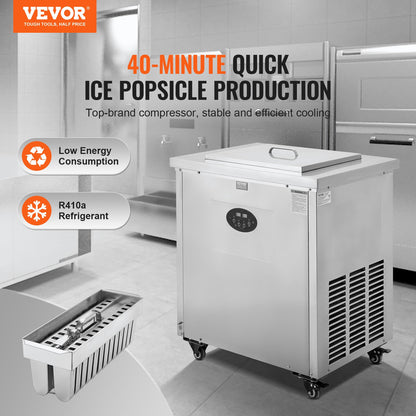 Commercial Popsicle Machine Single Form Set - 40 ST Ice Pops Lolly Maker