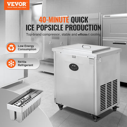 Kommerzielle Eismaschine mit 2 Formen, Set – 52-teilige Eismaschine