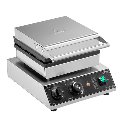 4ST Kommersiell våffelmaskin Rund våffeljärnsmaskin 1750W non-stick