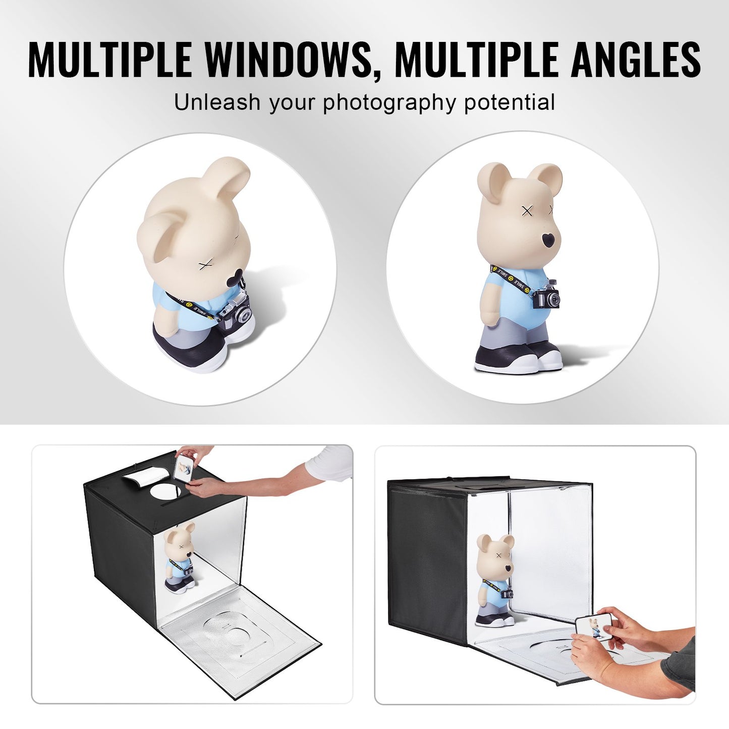 Photo Studio Light Box 20"x20" 3000-5600K Justerbar 3 färgtemperaturer