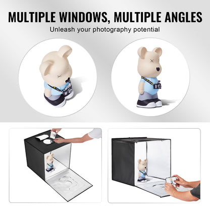 Photo Studio Light Box 24"x24" 3000-5600K Justerbar 3 färgtemperaturer
