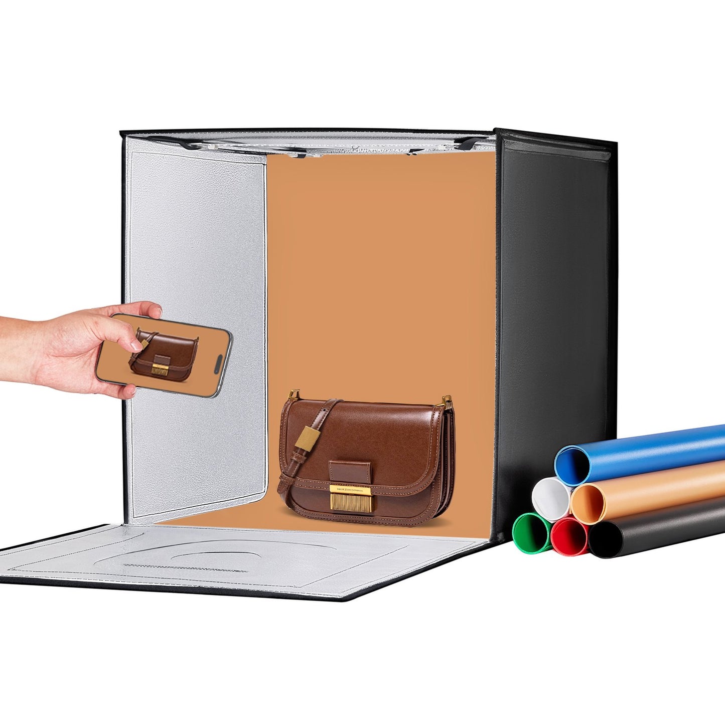 Photo Studio Light Box 24"x24" 3000-5600K Justerbar 3 färgtemperaturer
