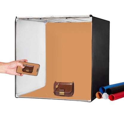 Photo Studio Light Box 32" x 32" 5600K med 210 LED-lampor strömadapter