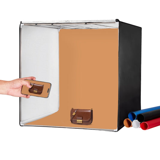 Photo Studio Light Box 39" x 39" 5600K med 210 LED-ljus strömadapter