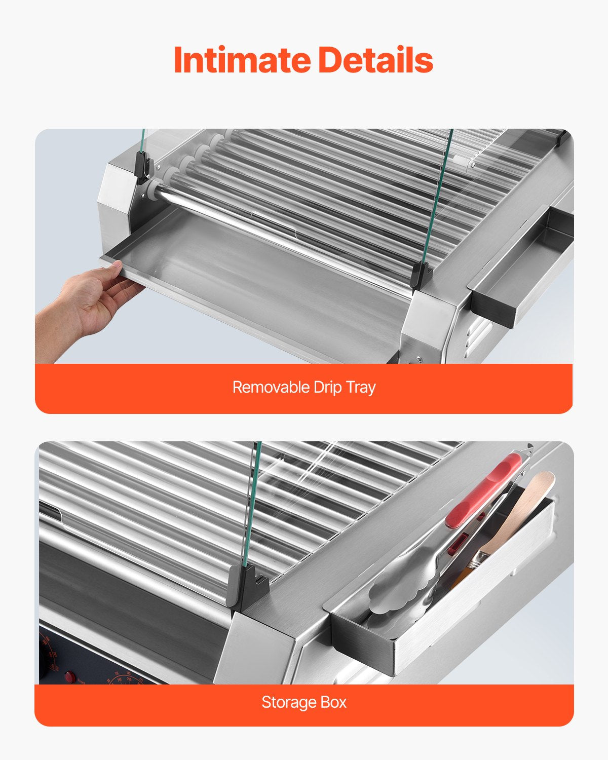 Electric 30 Hot Dog 11 Roller Commercial Grill Spismaskin 2200W