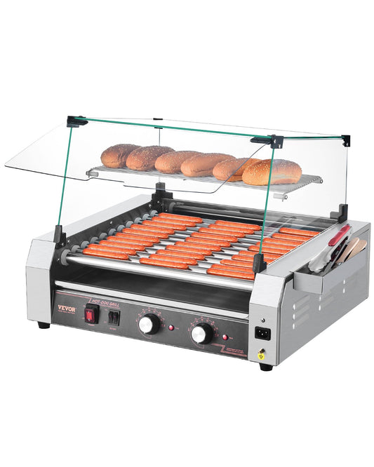 Electric 30 Hot Dog 11 Roller Commercial Grill Spismaskin 2200W