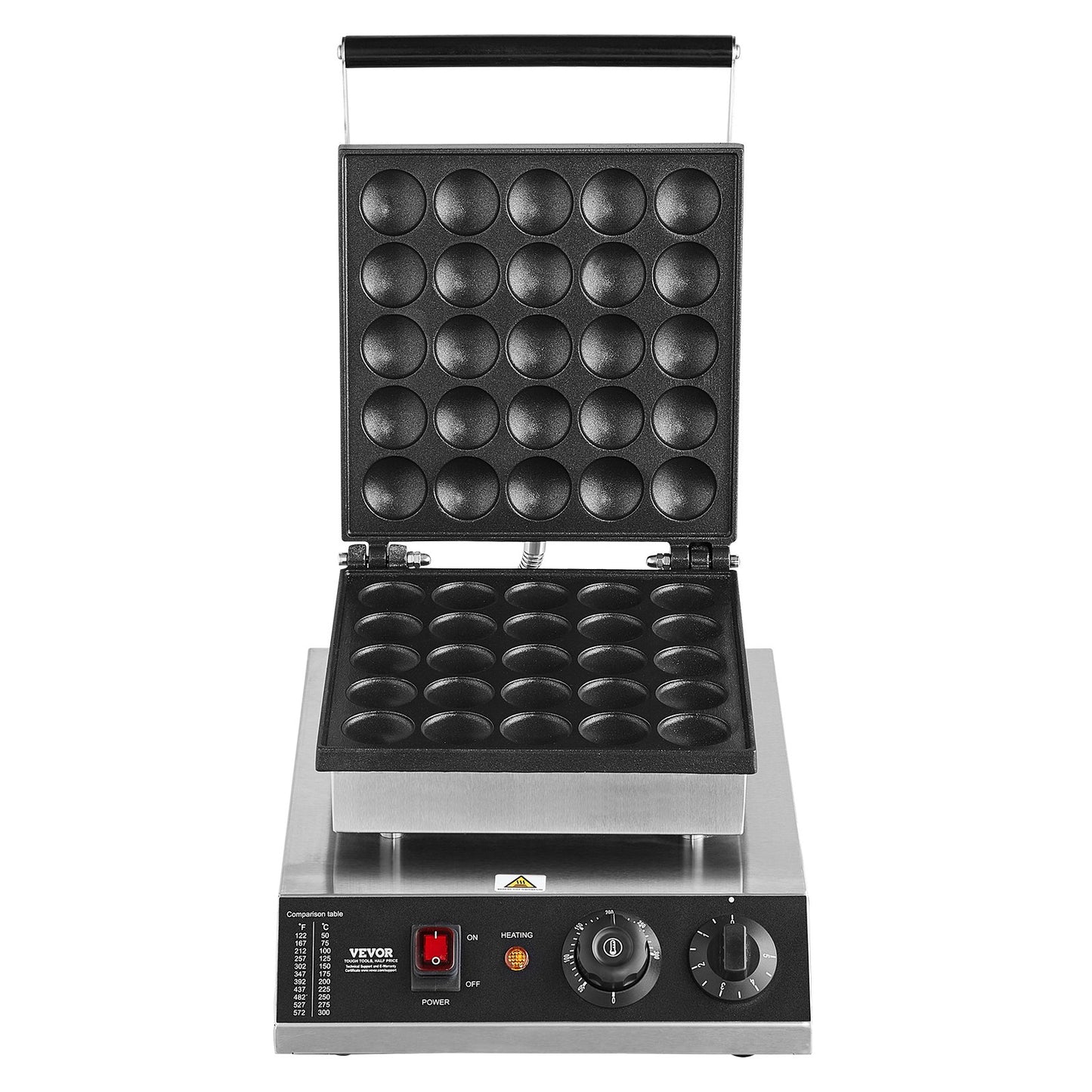 25 STK 43 mm Mini holländsk pannkaksmakare Kommersiell Dorayaki Baker 1700W