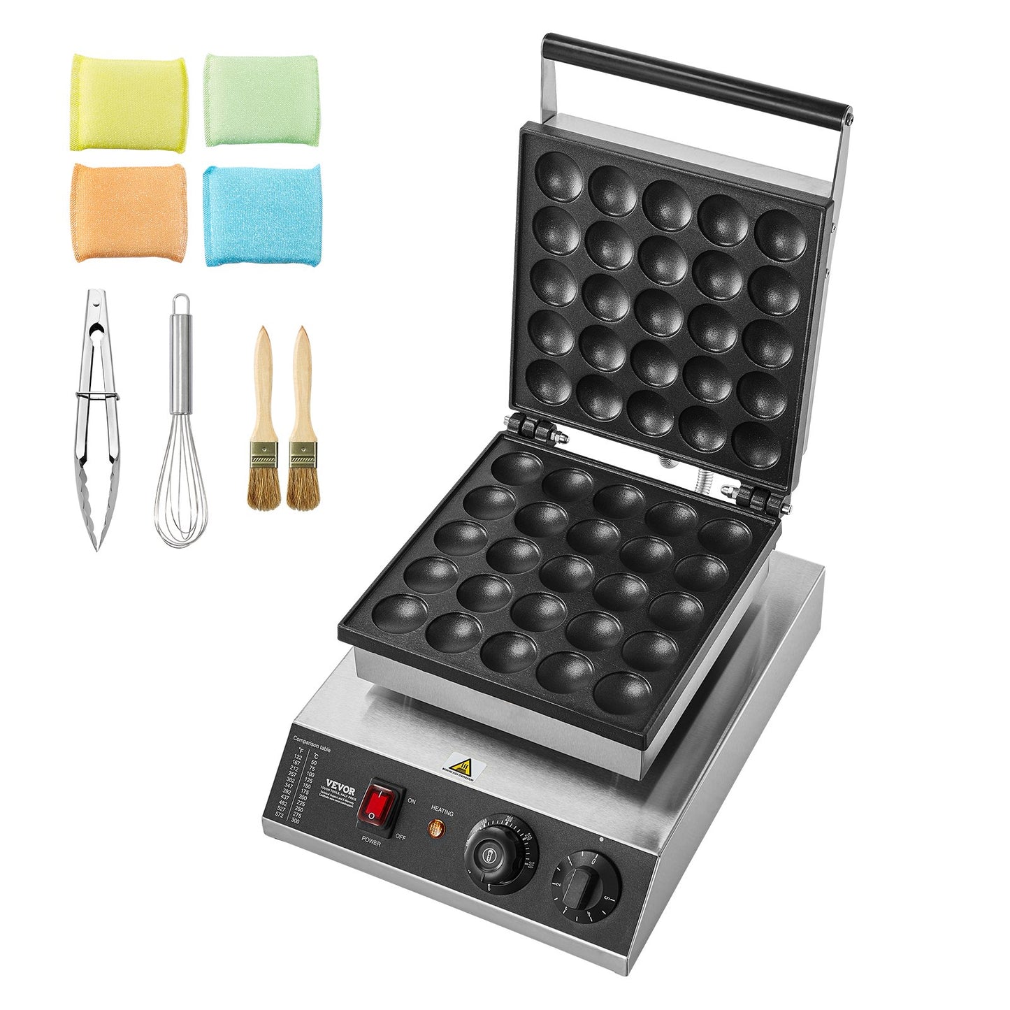 25 STK 43 mm Mini holländsk pannkaksmakare Kommersiell Dorayaki Baker 1700W