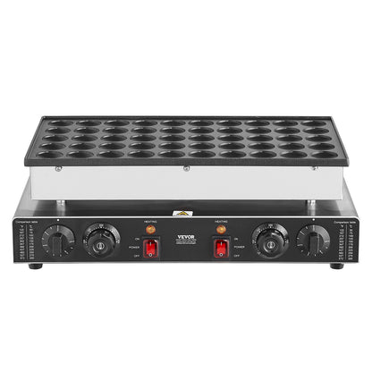 50 STK 43 mm Mini holländsk pannkaksmakare Kommersiell Dorayaki Baker 1700W