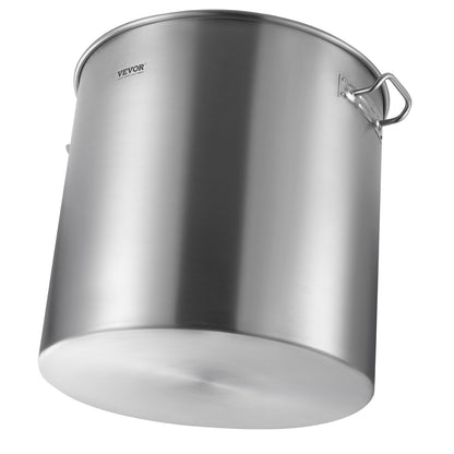 100QT Stockpot i rostfritt stål Matlagning Köksåsgryta med korglock
