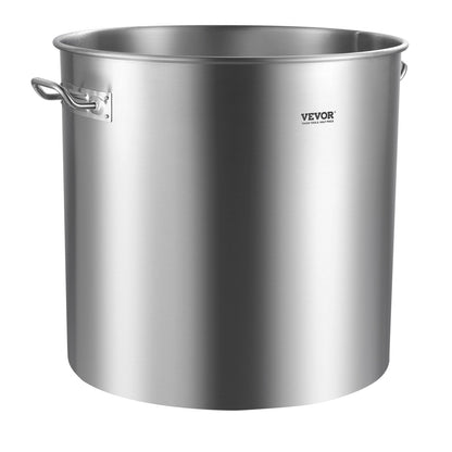 100QT Stockpot i rostfritt stål Matlagning Köksåsgryta med korglock