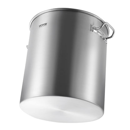 64QT Stainless Steel Stockpot Cooking Kitchen Sauce Pot with Basket Lid