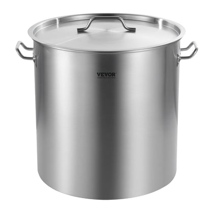 84QT Stainless Steel Stockpot Cooking Kitchen Sauce Pot with Basket Lid