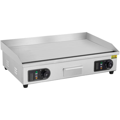 Commercial Electric Grill 4400 W Plattgrill för bänkskiva 122℉-572℉