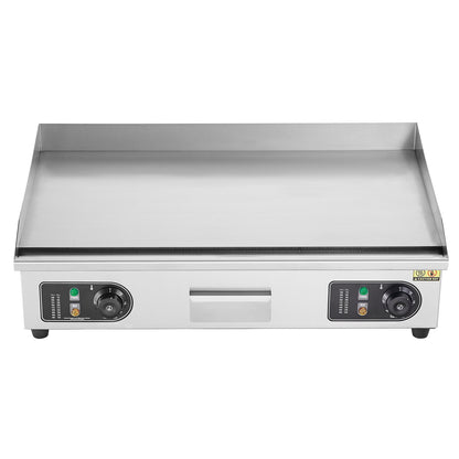 Commercial Electric Grill 4400 W Plattgrill för bänkskiva 122℉-572℉
