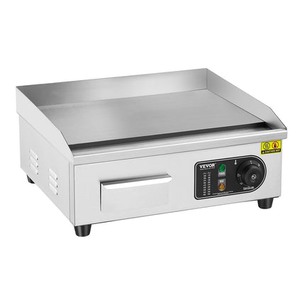 Kommerzieller Elektrogrill, 2800 W, Flachgrill für die Arbeitsplatte, 122℉-572℉