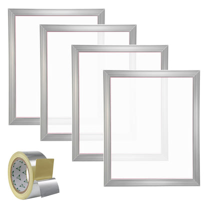 Screen Printing Kit Silk Screen Printing Frame 20x24in 355 Count Mesh 4pc