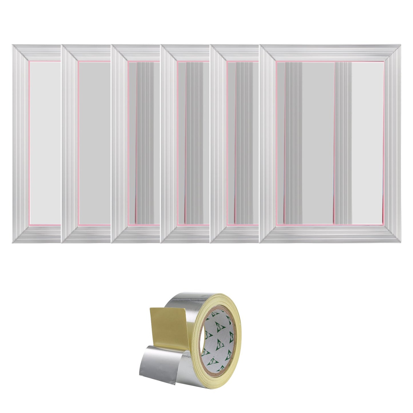 Screen Printing Kit Silk Screen Printing Ram 10x14in 110 Count Mesh 6st