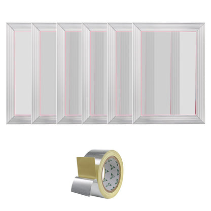 Screen Printing Kit Silk Screen Printing Ram 10x14in 156 Count Mesh 6st