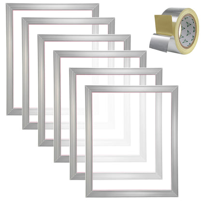 Siebdruck-Set, Siebdruckrahmen, 45,7 x 50,8 cm, 160 Maschen, 6-teilig