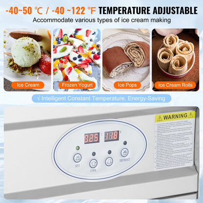 Fried Ice Cream Roll Machine Rolled Ice Cream Maker 19,7 x 19,7 tums panna