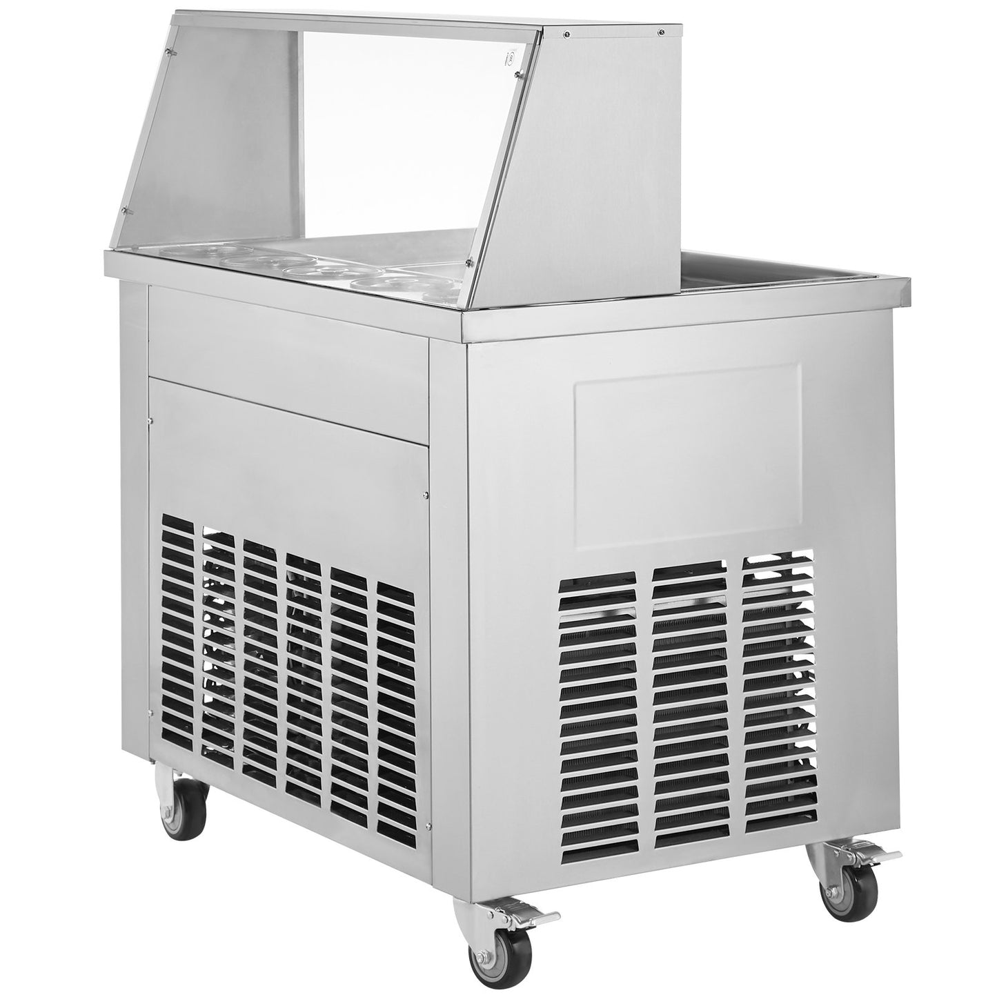 Fried Ice Cream Roll Machine Rolled Ice Cream Maker 13,8x13,8 tum 2 kastruller