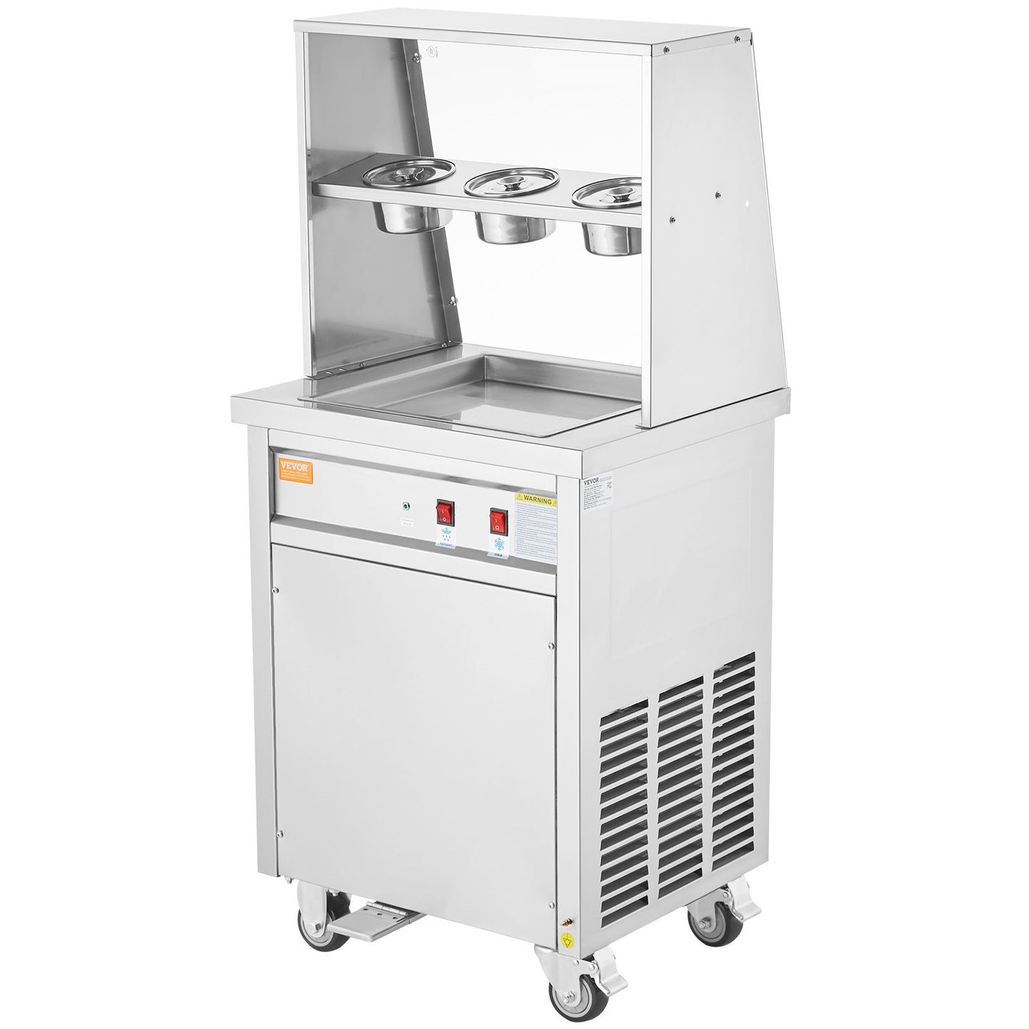 Maschine für frittierte Eisrollen, gerollte Eismaschine, 35,4 x 35,4 cm Pfanne