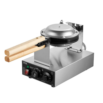 Kommersiell bubbelvåffelmaskin Äggpannkaksbakningsmaskin 1400W non-stick