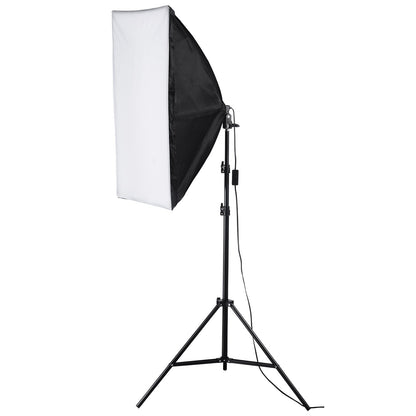 Softbox Lighting Kit 20 tum x 28 tum 30W 5500K LED-lampor justerbart stativ