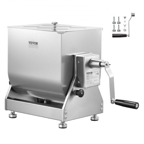 Manual Meat Mixer 15L Tiltable Tank Mixing Max 15LB for Meat and Sausage Mixer
