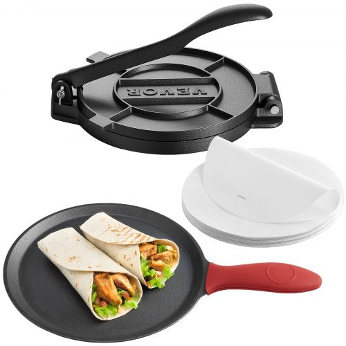 10 inch tortilla press chapati machine roti dough maker heavy duty cast iron