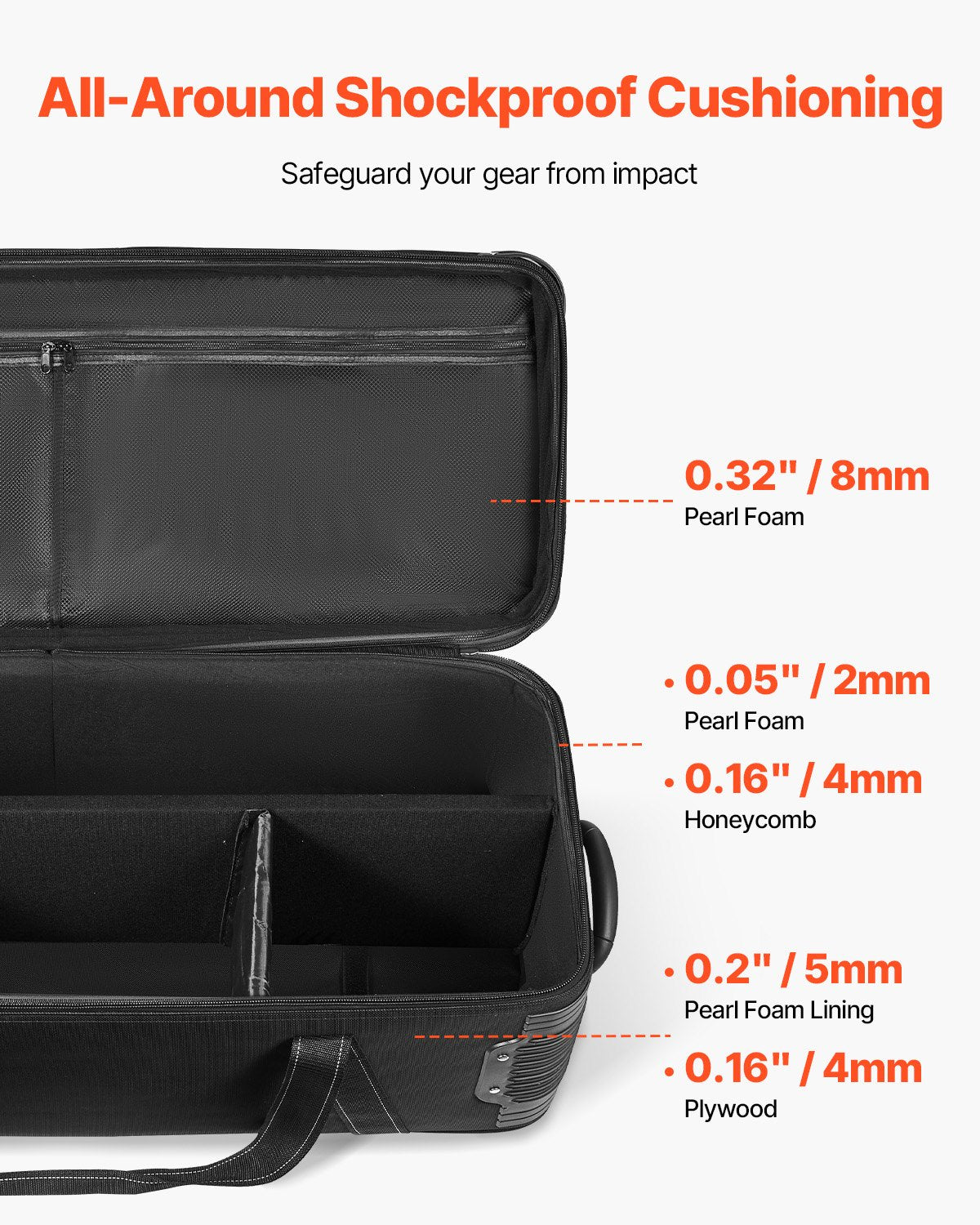 Studio Equipment Trolley Case 35,83 x 11,81 x 14 i rullande kameraväska