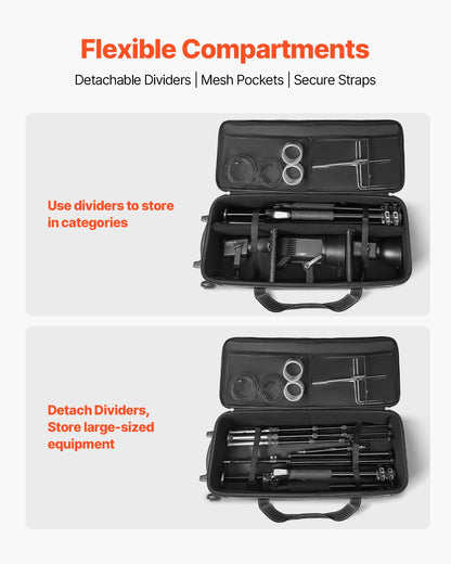 Studio Equipment Trolley Case 35,83 x 11,81 x 14 i rullande kameraväska