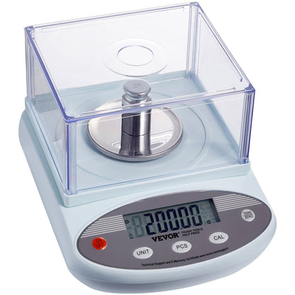 Analytical Balance Lab Scale 500g x 0,001g 13 enheter med vindruta LCD