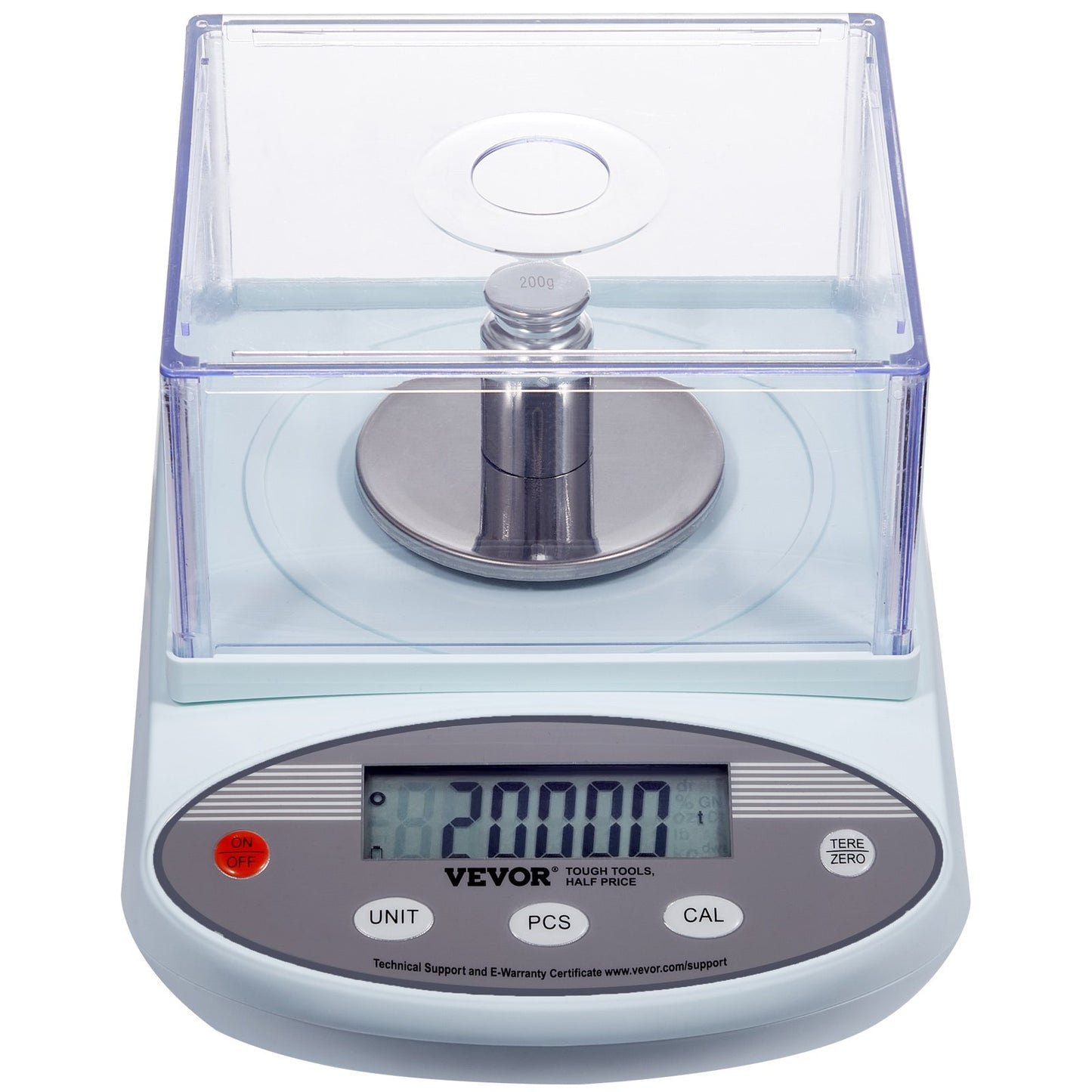 Analytical Balance Lab Scale 500g x 0,001g 13 enheter med vindruta LCD