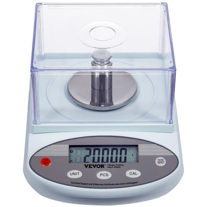 Analytical Balance Lab Scale 500g x 0,001g 13 enheter med vindruta LCD
