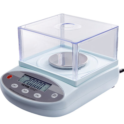 Analytical Balance Lab Scale 500g x 0,001g 13 enheter med vindruta LCD