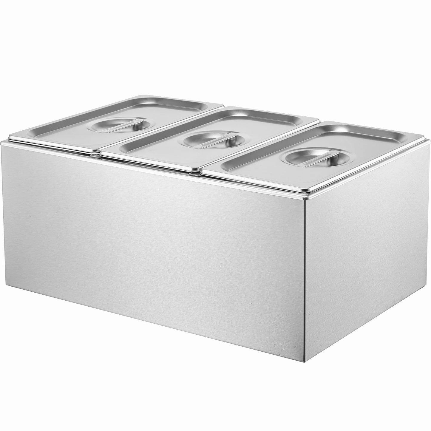 Commercial Electric Food Warmer 3-Pannen Bänkskiva Buffé 16,5L Bain Marie